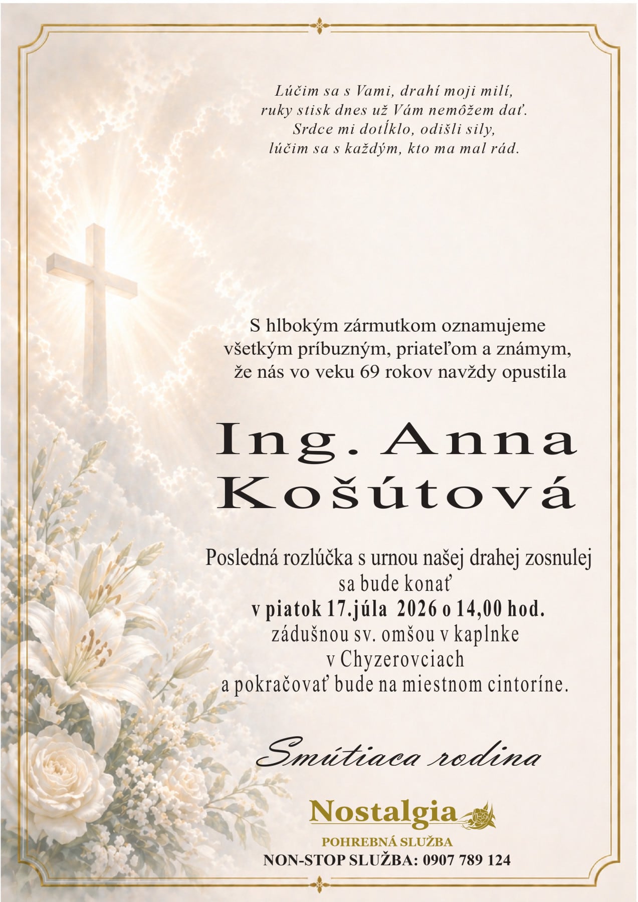 Ing. Anna Košútová