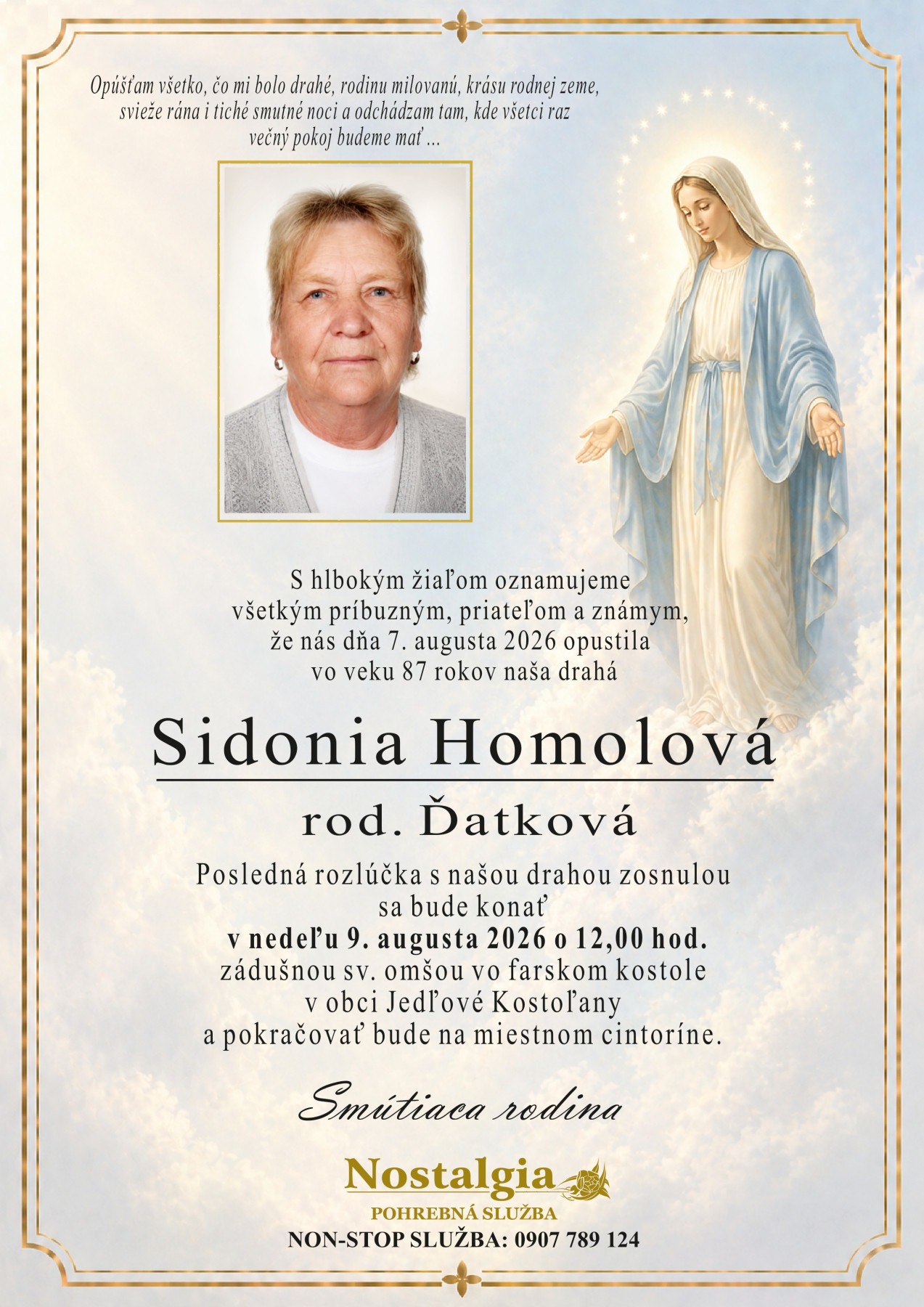 Sidonia Homolová